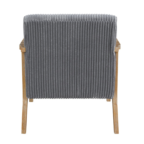 Chevron Gray Accent Chair from Homelegance - Luna Furniture
