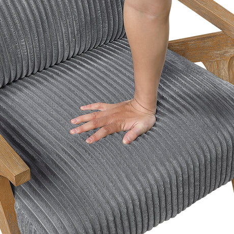 Chevron Gray Accent Chair from Homelegance - Luna Furniture