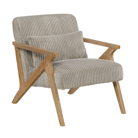 Chevron Taupe Accent Chair from Homelegance - Luna Furniture