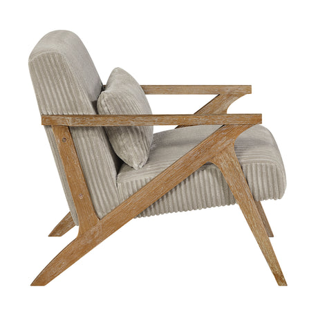 Chevron Taupe Accent Chair from Homelegance - Luna Furniture