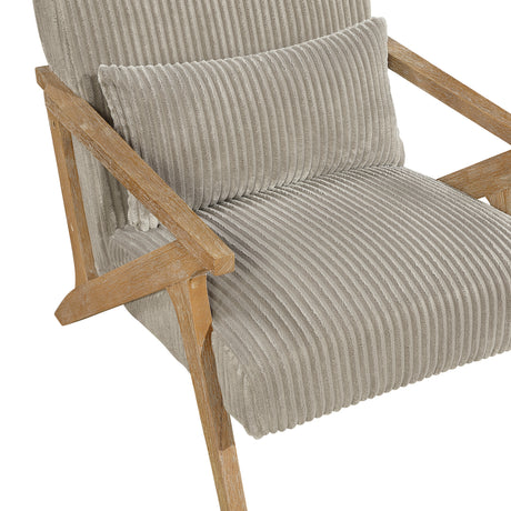 Chevron Taupe Accent Chair from Homelegance - Luna Furniture