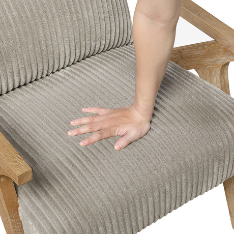 Chevron Taupe Accent Chair from Homelegance - Luna Furniture
