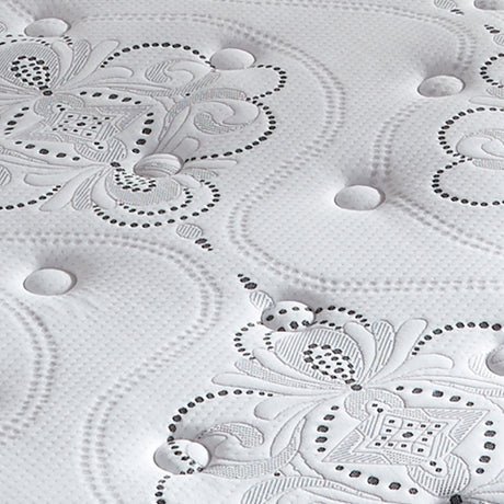 Chime 10 Inch Hybrid Mattress with Adjustable Base in White from Ashley - Luna Furniture