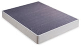 Chime 12 Inch Hybrid Mattress with Foundation in White from Ashley - Luna Furniture