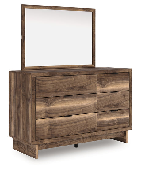 Chirason Brown Dresser and Mirror from Ashley - Luna Furniture
