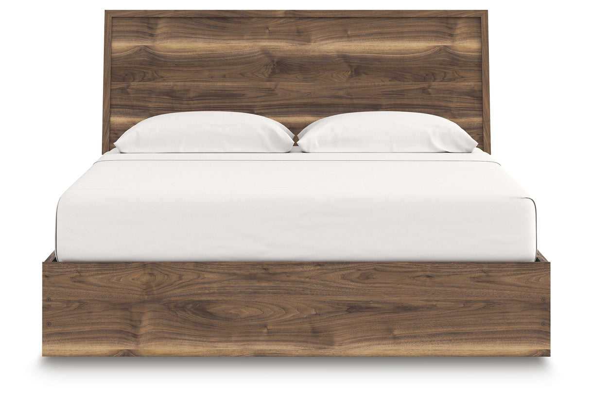 Chirason Brown King Panel Bed with Storage from Ashley - Luna Furniture