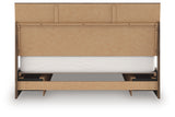 Chirason Brown King Panel Bed with Storage from Ashley - Luna Furniture