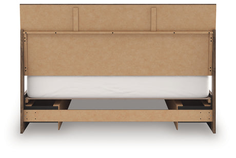 Chirason Brown King Panel Bed with Storage from Ashley - Luna Furniture