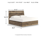 Chirason Brown King Panel Bed with Storage from Ashley - Luna Furniture