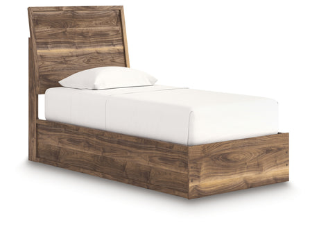 Chirason Brown Twin Panel Bed from Ashley - Luna Furniture