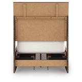 Chirason Brown Twin Panel Bed with Storage from Ashley - Luna Furniture