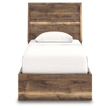 Chirason Brown Twin Panel Bed with Storage from Ashley - Luna Furniture