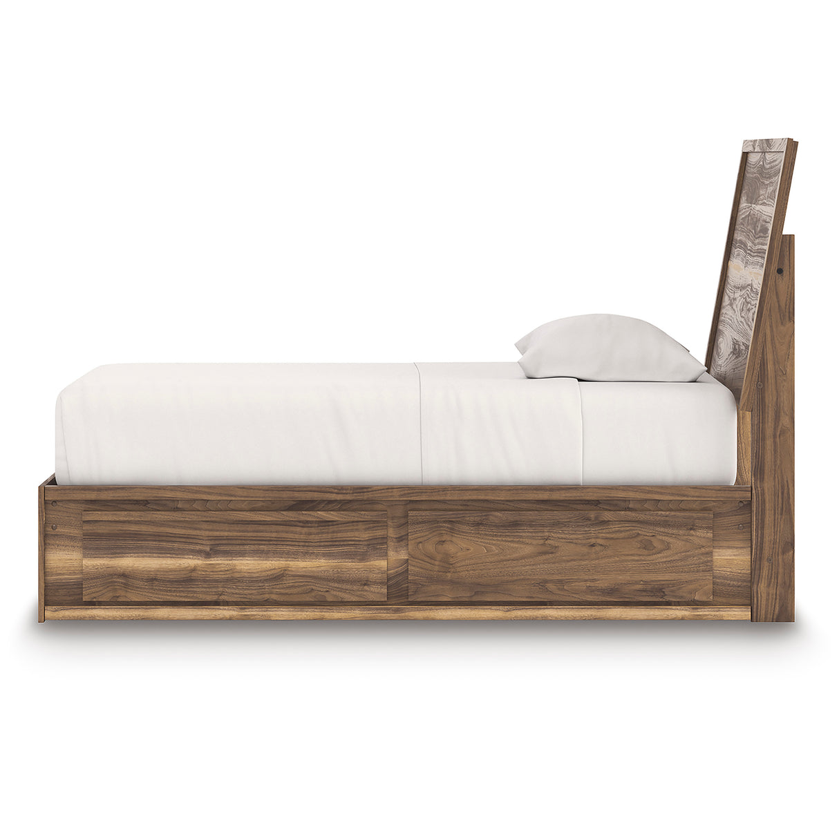 Chirason Brown Twin Panel Bed with Storage from Ashley - Luna Furniture