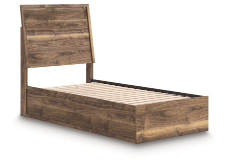 Chirason Brown Twin Platform Bed from Ashley - Luna Furniture