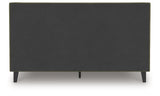 Chirason Sage Green California King Upholstered Bed with Mirrored Dresser, Nightstand and Wide Chest from Ashley Furniture - Luna Furniture