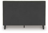 Chirason Sage Green Queen Upholstered Bed with Roll Slats from Ashley Furniture - Luna Furniture