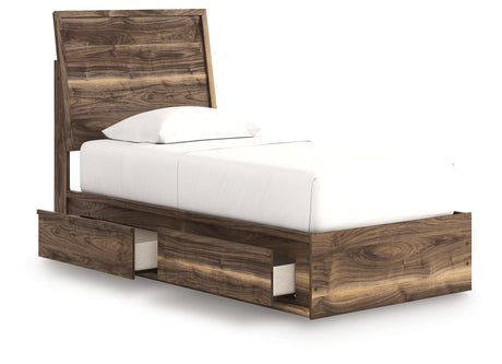 Chirason Twin Panel Bed with Storage from Ashley - Luna Furniture
