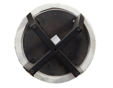 Chrissy 20″ Round White Marble End Table from Steve Silver - Luna Furniture