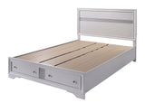 Chrissy White King Storage Platform Bed from Furniture of America - Luna Furniture