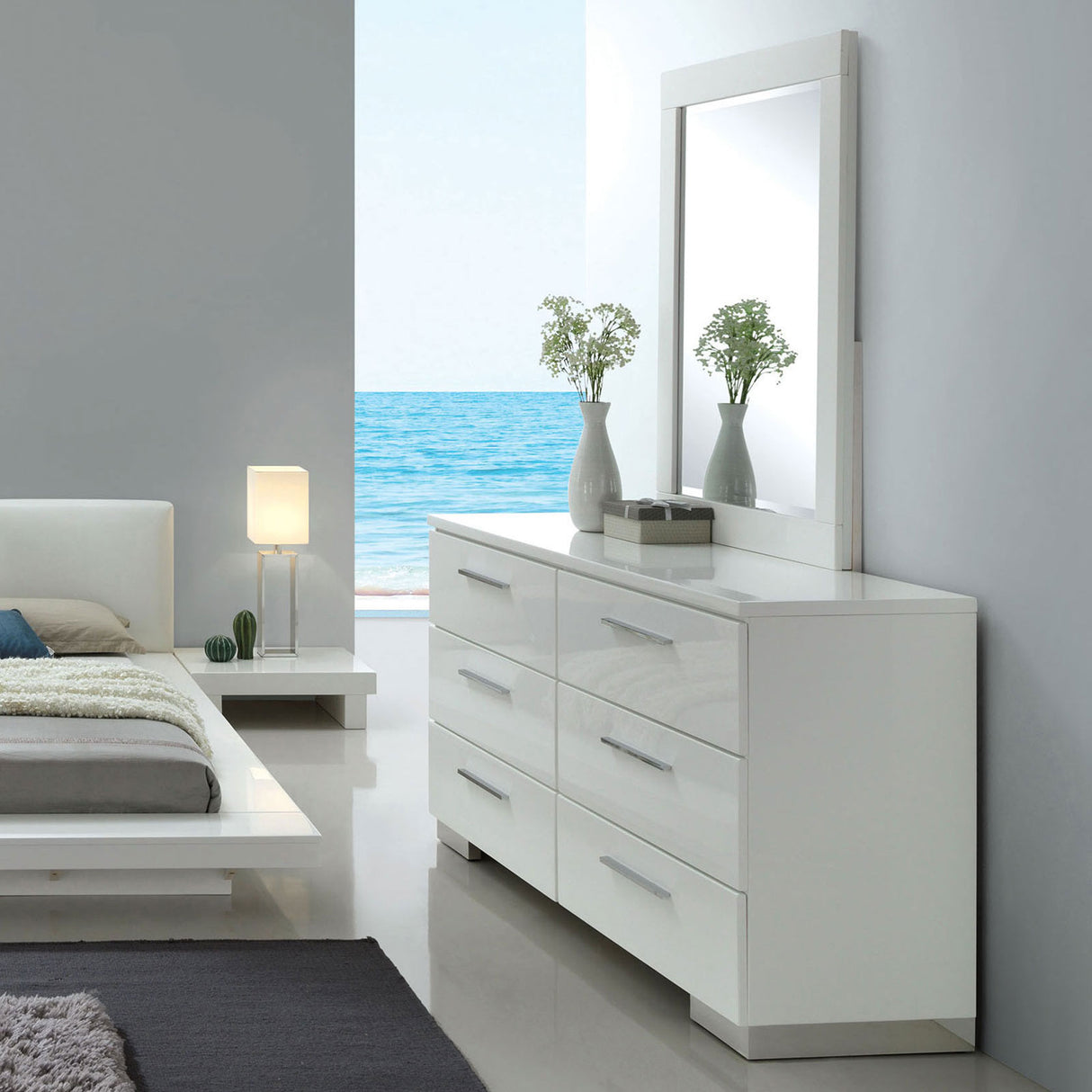 Christie White Dresser from Furniture of America - Luna Furniture