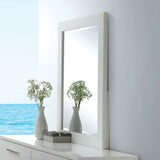 Christie White Mirror (Mirror Only) from Furniture of America - Luna Furniture