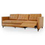 Christopher Tan Leather Electric Inclining Sofa - Right Facing from Ashcroft Furniture - Luna Furniture