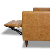 Christopher Tan Leather Electric Inclining Sofa - Right Facing from Ashcroft Furniture - Luna Furniture