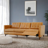 Christopher Tan Leather Electric Inclining Sofa - Right Facing from Ashcroft Furniture - Luna Furniture