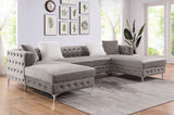 Ciabattoni Gray Sectional from Furniture of America - Luna Furniture
