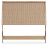 Cielden Full Upholstered Panel Bed with Dresser and 2 Nightstands in Two-tone from Ashley - Luna Furniture