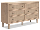 Cielden Queen Panel Bed with Dresser in Two-tone from Ashley - Luna Furniture