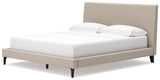 Cielden Soft Gray California King Upholstered Platform Bed from Ashley - Luna Furniture