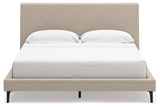 Cielden Soft Gray California King Upholstered Platform Bed from Ashley - Luna Furniture
