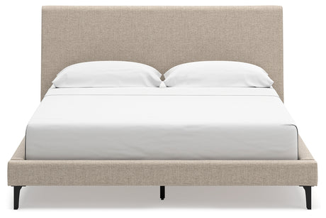 Cielden Soft Gray California King Upholstered Platform Bed from Ashley - Luna Furniture