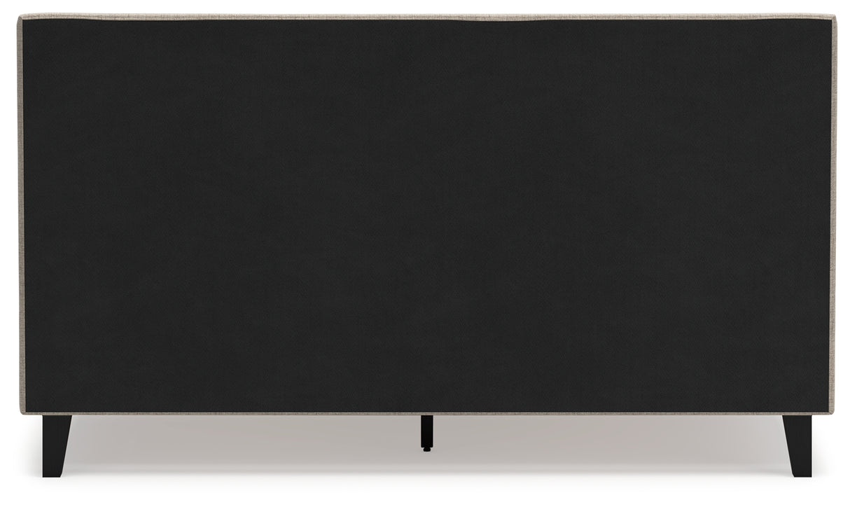 Cielden Soft Gray California King Upholstered Platform Bed from Ashley - Luna Furniture