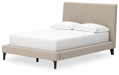 Cielden Soft Gray Full Upholstered Platform Bed from Ashley - Luna Furniture