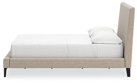 Cielden Soft Gray Full Upholstered Platform Bed from Ashley - Luna Furniture