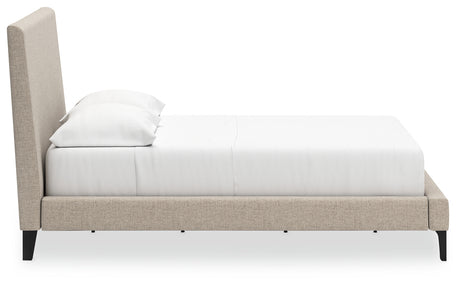 Cielden Soft Gray Full Upholstered Platform Bed from Ashley - Luna Furniture