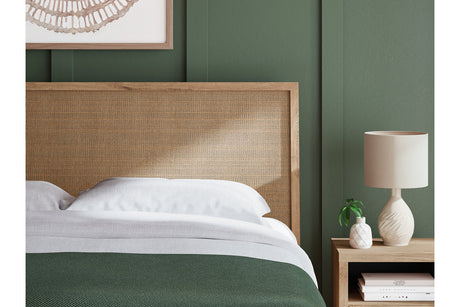 Cielden Tan King Platform Bed from Ashley - Luna Furniture