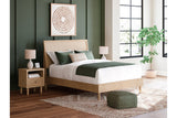 Cielden Tan Queen Platform Bed from Ashley - Luna Furniture