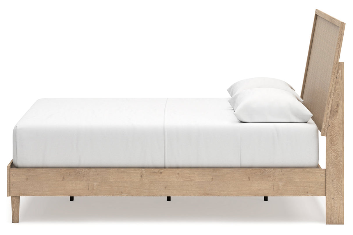 Cielden Tan Queen Platform Bed from Ashley - Luna Furniture