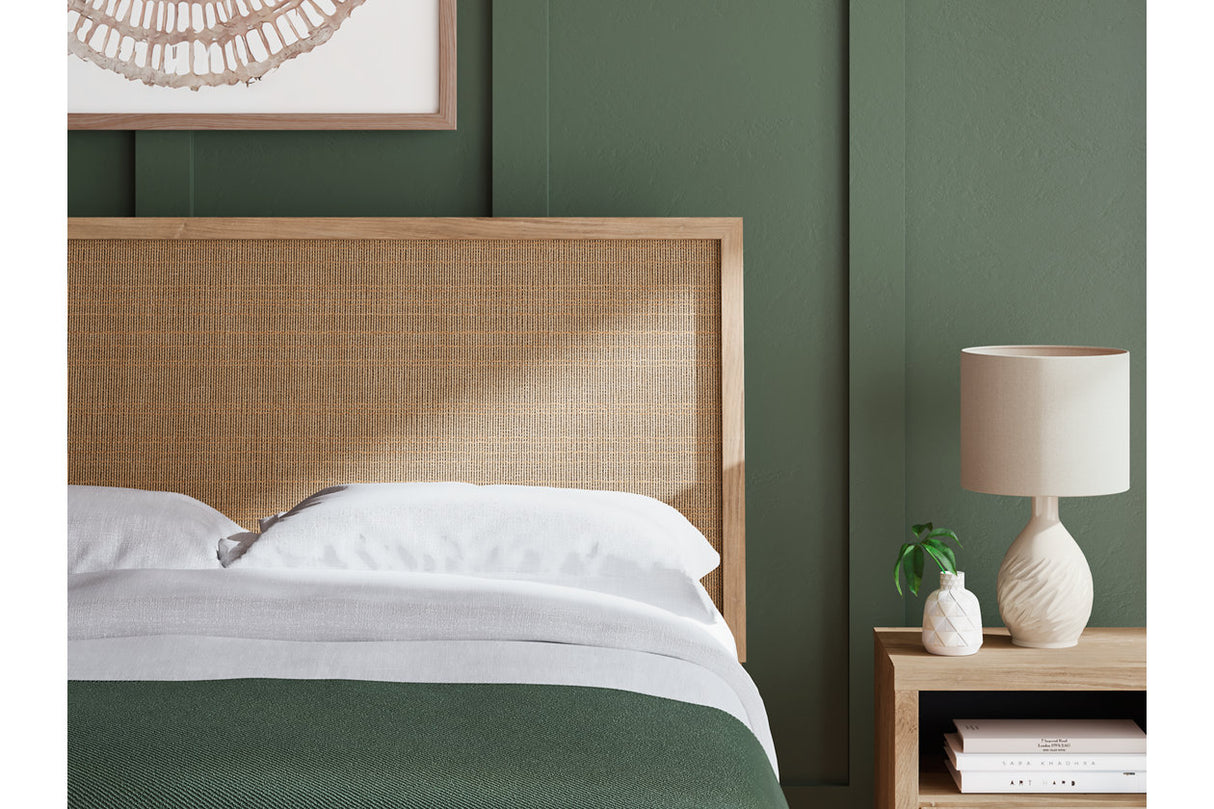 Cielden Tan Queen Platform Bed from Ashley - Luna Furniture