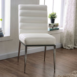 Cilegon White Side Chair from Furniture of America - Luna Furniture
