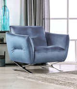 Civellutino Light Blue Chair from Furniture of America - Luna Furniture
