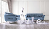 Civellutino Light Blue Loveseat from Furniture of America - Luna Furniture