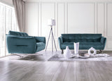 Civellutino Teal Sofa from Furniture of America - Luna Furniture