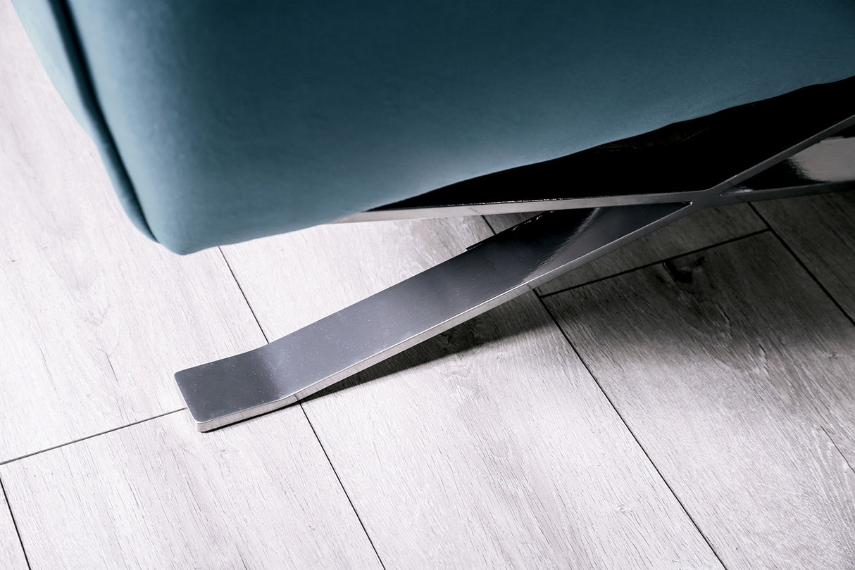 Civellutino Teal Loveseat from Furniture of America - Luna Furniture