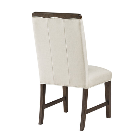Clara Beige Upholstered Side Chair, Set of 2 from Homelegance - Luna Furniture