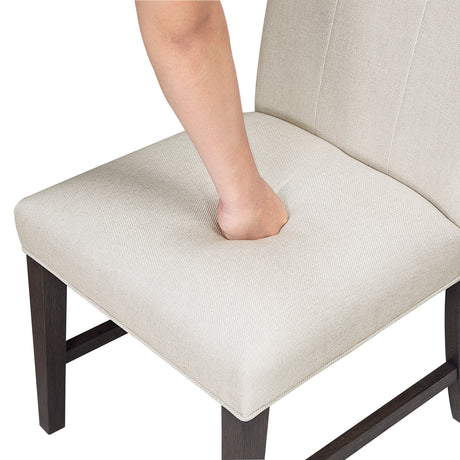 Clara Beige Upholstered Side Chair, Set of 2 from Homelegance - Luna Furniture