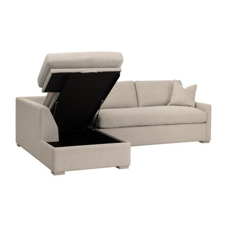 Clara 112" Slim Arm Sleeper Queen Lf Sectional from Essentials For Living - Luna Furniture